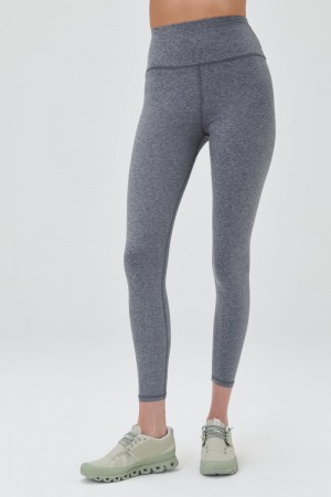 Women's Spiritual Gangster Intent Tech Heather 7/8 Legging Leggings Heather Grey | JG4902375