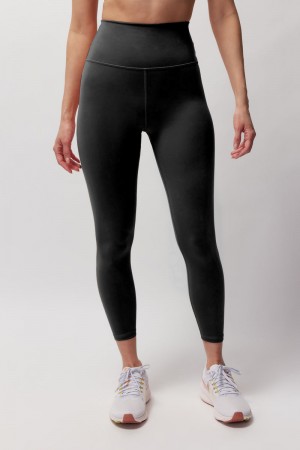 Women's Spiritual Gangster Nova Dream Tech Eco Jersey 7/8 Pocket Legging Leggings Black | AS7265391