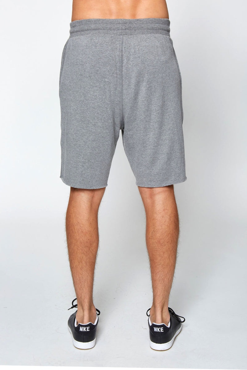 Men's Spiritual Gangster Fleece Short Shorts Heather Grey | ZR9524168