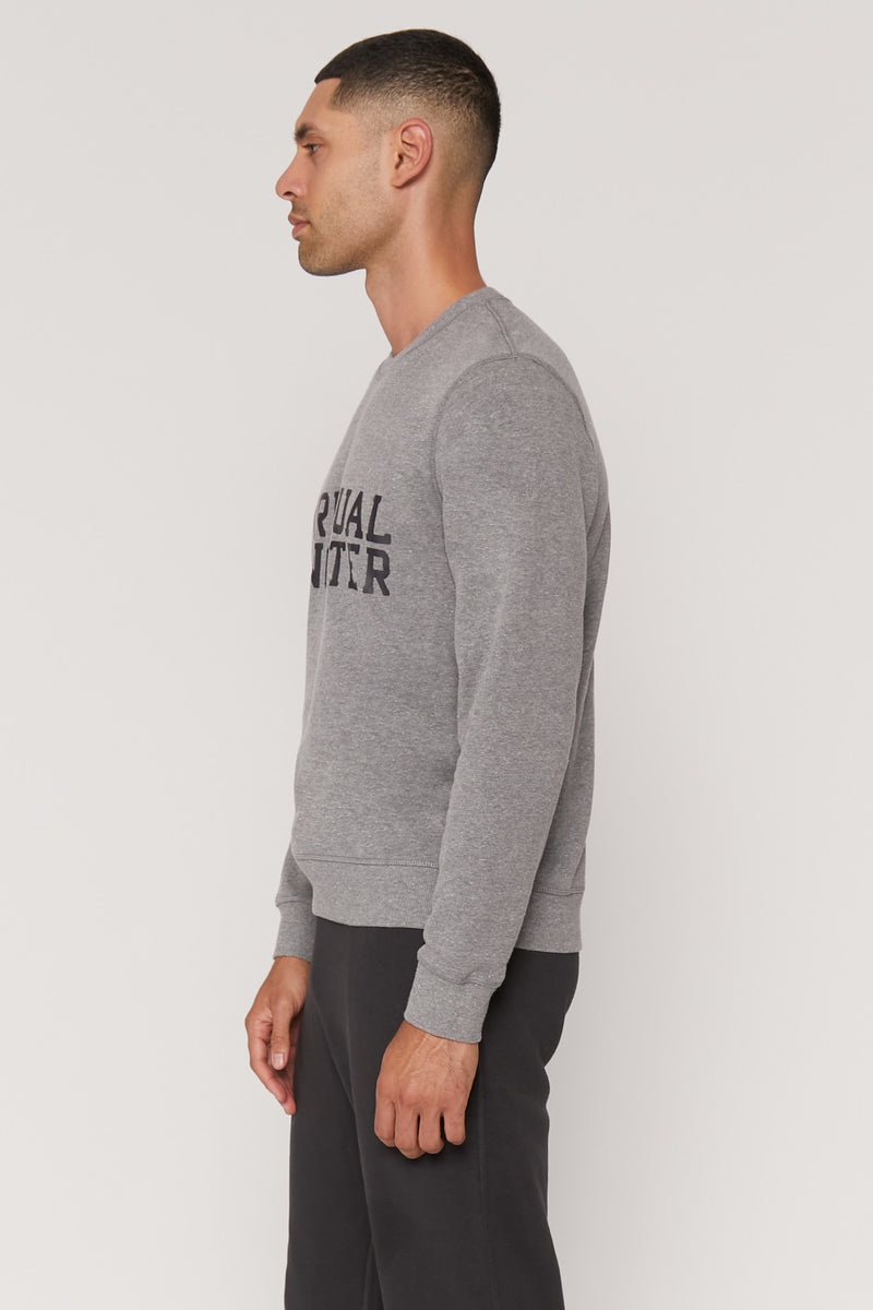 Men's Spiritual Gangster Old School Sweatshirt Sweatshirts Heather Grey | BX9637820