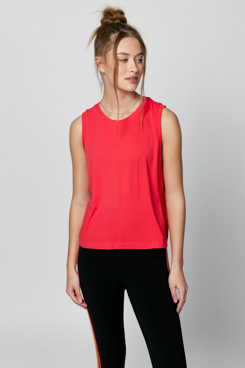 Women's Spiritual Gangster Elite Seamless Tank Tees & Tanks Hibiscus | MH9452801