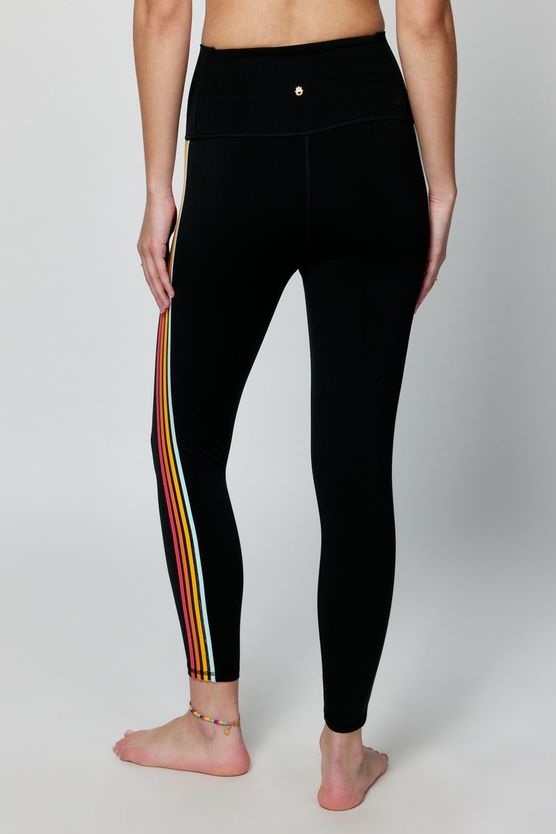 Women's Spiritual Gangster Intent Dream Tech Eco Jersey 7/8 Legging Bottoms Black | MO3710698