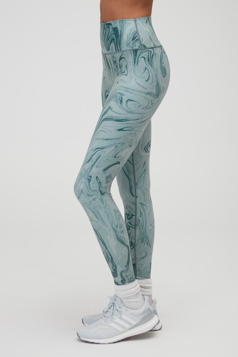 Women's Spiritual Gangster Intent Eco Jersey High Waist Legging Leggings Winter Thyme Marble | WT8751406