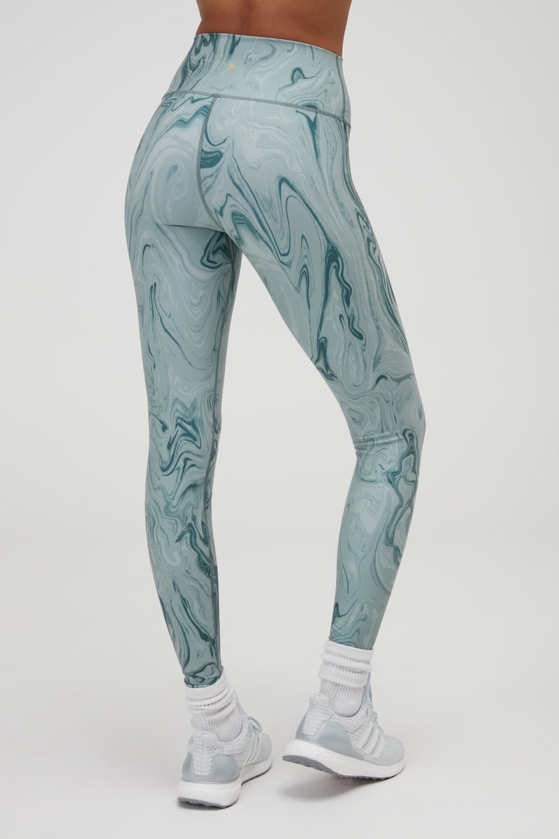 Women's Spiritual Gangster Intent Eco Jersey High Waist Legging Leggings Winter Thyme Marble | WT8751406