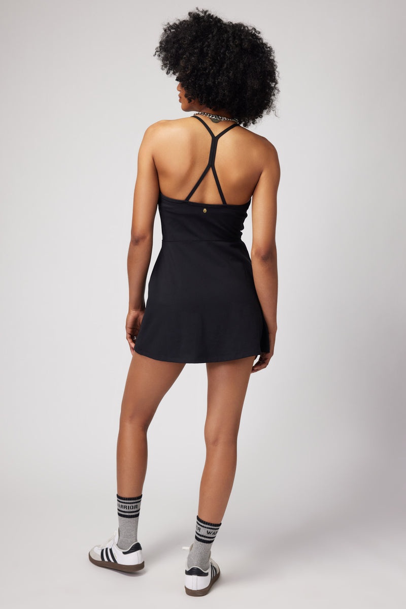 Women's Spiritual Gangster Lia Active Dress Dresses, Rompers & Jumpsuits Black | TU9874201