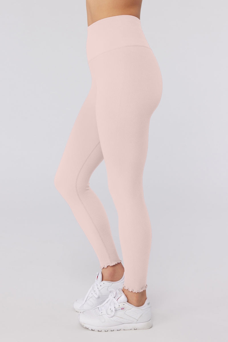 Women's Spiritual Gangster Love Sculpt 7/8 Seamless Ruffle Legging Leggings Vintage Pink | PE4695302