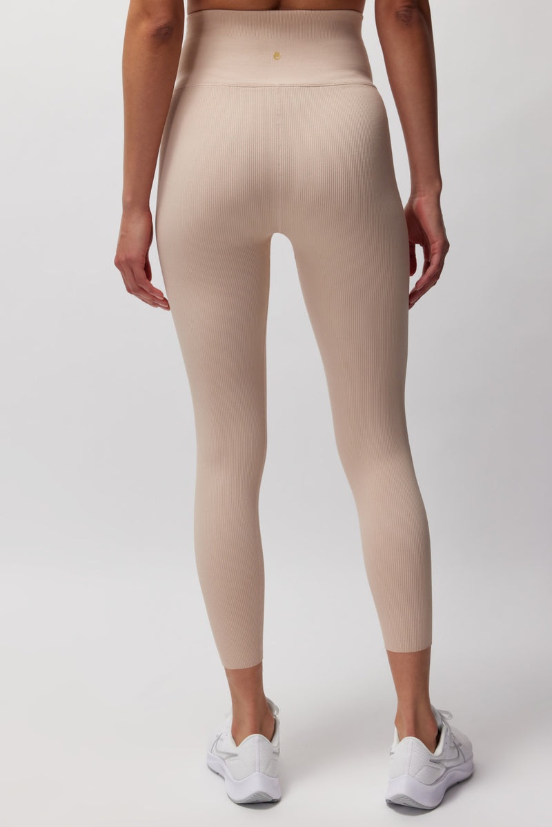 Women's Spiritual Gangster Love Sculpt 7/8 Seamless Legging Bottoms Pink Sky | MV4718526