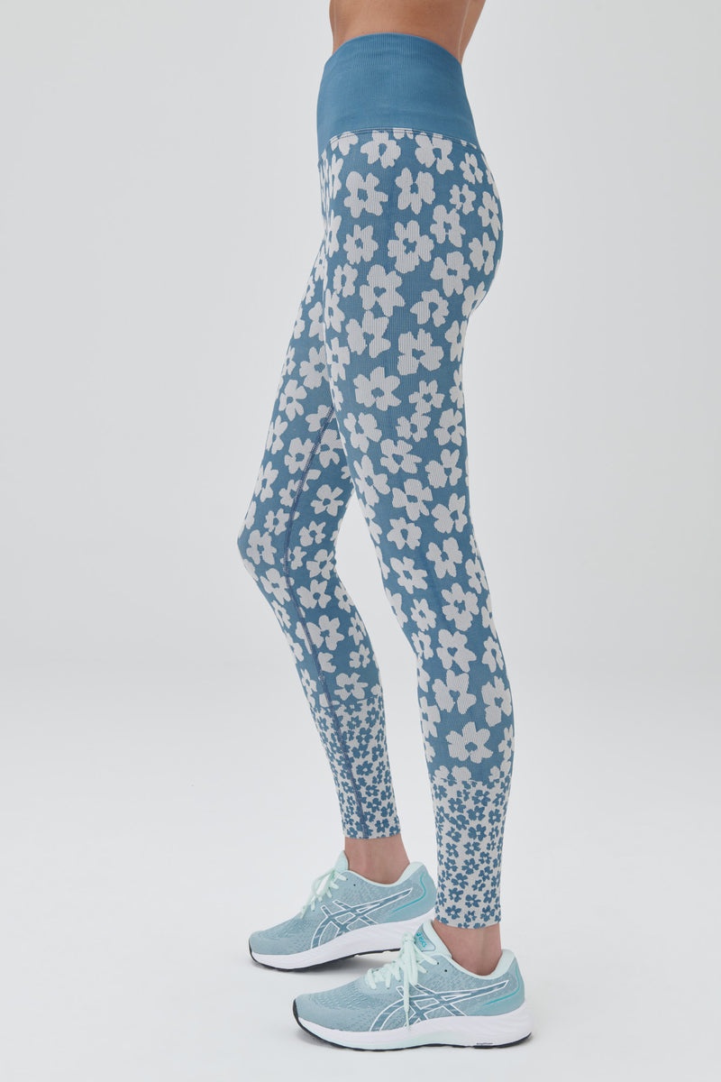 Women's Spiritual Gangster Love Sculpt Jacquard Legging Leggings Coastal Floral | ML2451390