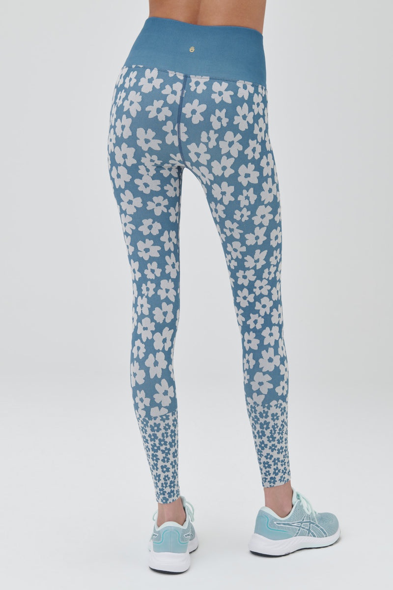 Women's Spiritual Gangster Love Sculpt Jacquard Legging Leggings Coastal Floral | ML2451390