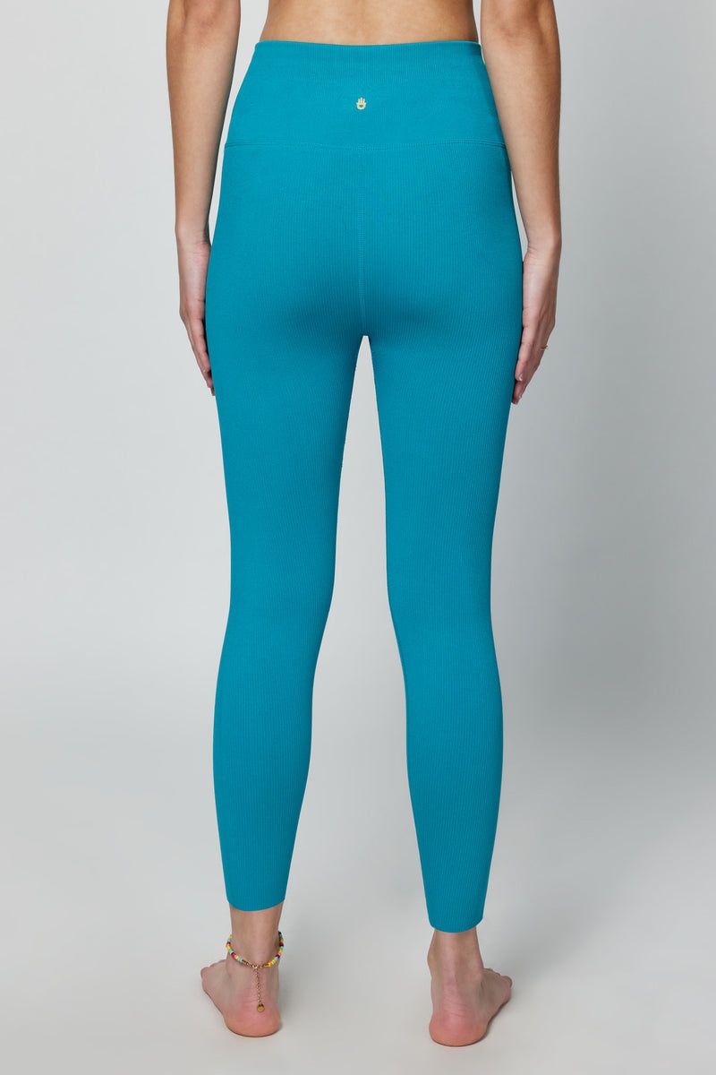 Women's Spiritual Gangster Love Sculpt Legging Bottoms Capri Blue | AN3510769