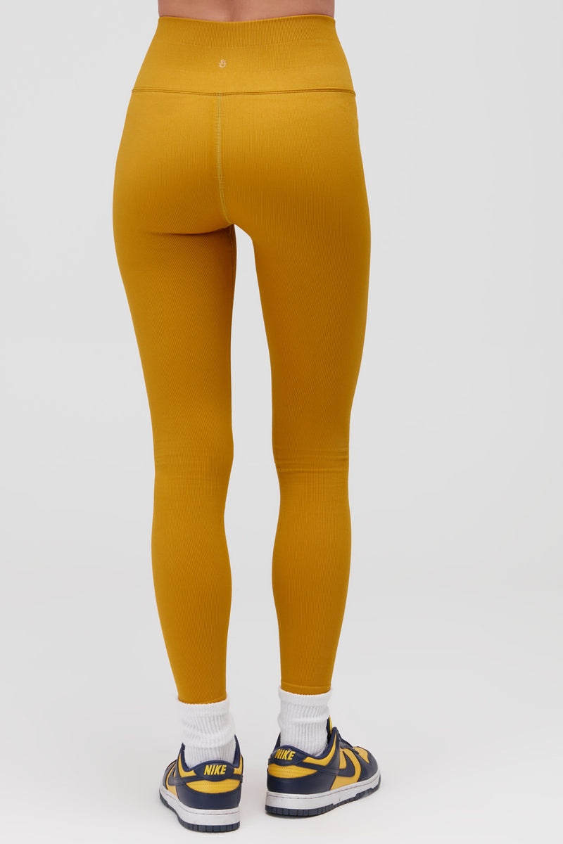 Women's Spiritual Gangster Love Sculpt Seamless Legging Leggings Gold | MJ0528169