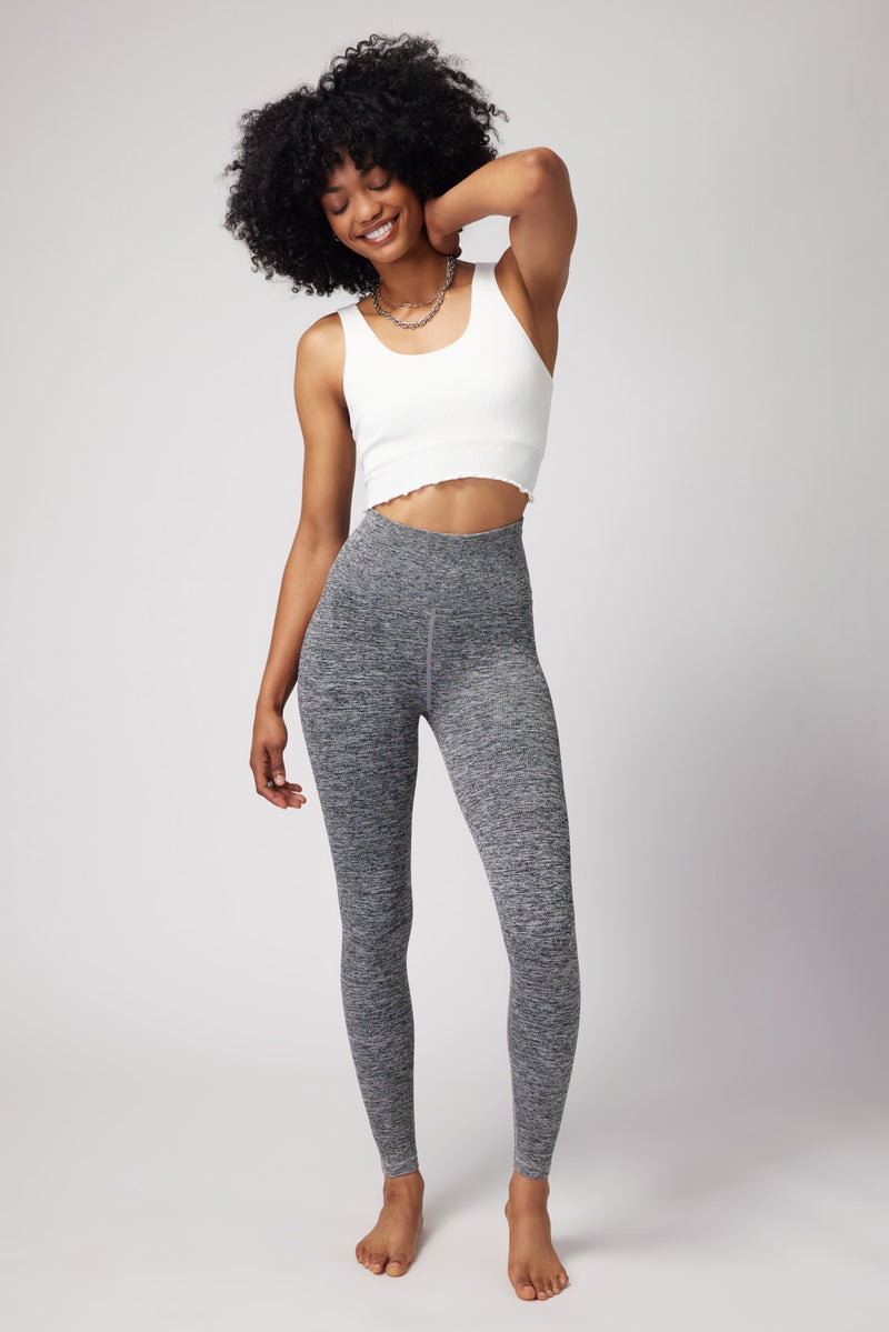 Women's Spiritual Gangster Love Sculpt Seamless Legging Bottoms Heather Grey | AB1538927