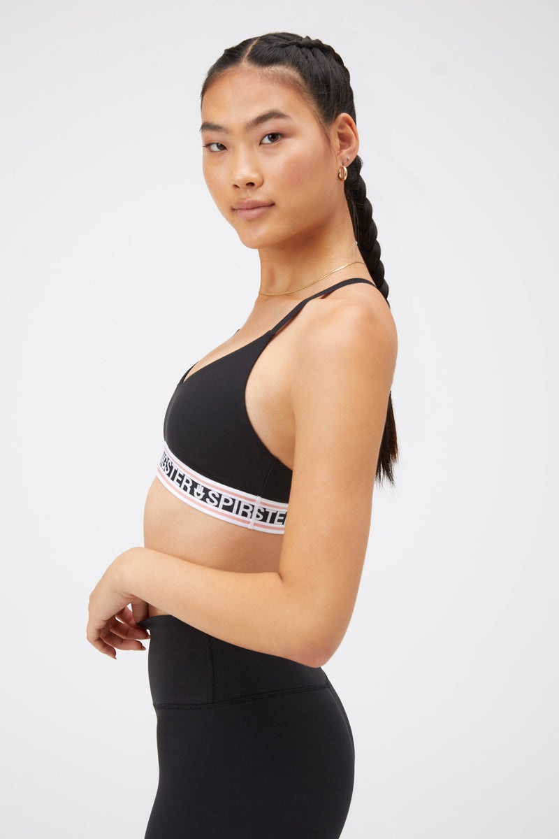 Women's Spiritual Gangster Nikki Dream Tech Eco Jersey Sports Bra Tops Black | WV1379428