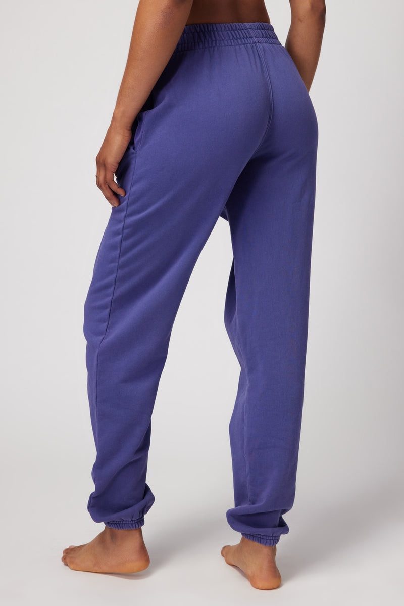 Women's Spiritual Gangster Peace Boyfriend Pocket Sweatpant Sweatpants & Joggers Indigo | BZ9827106