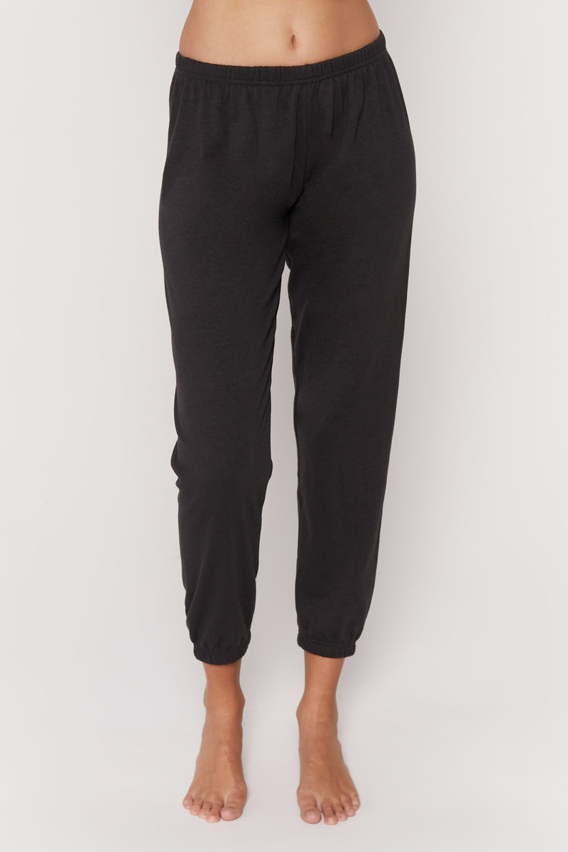 Women's Spiritual Gangster Varsity Perfect Sweatpant Sweatpants & Joggers Vintage Black | CP0935817