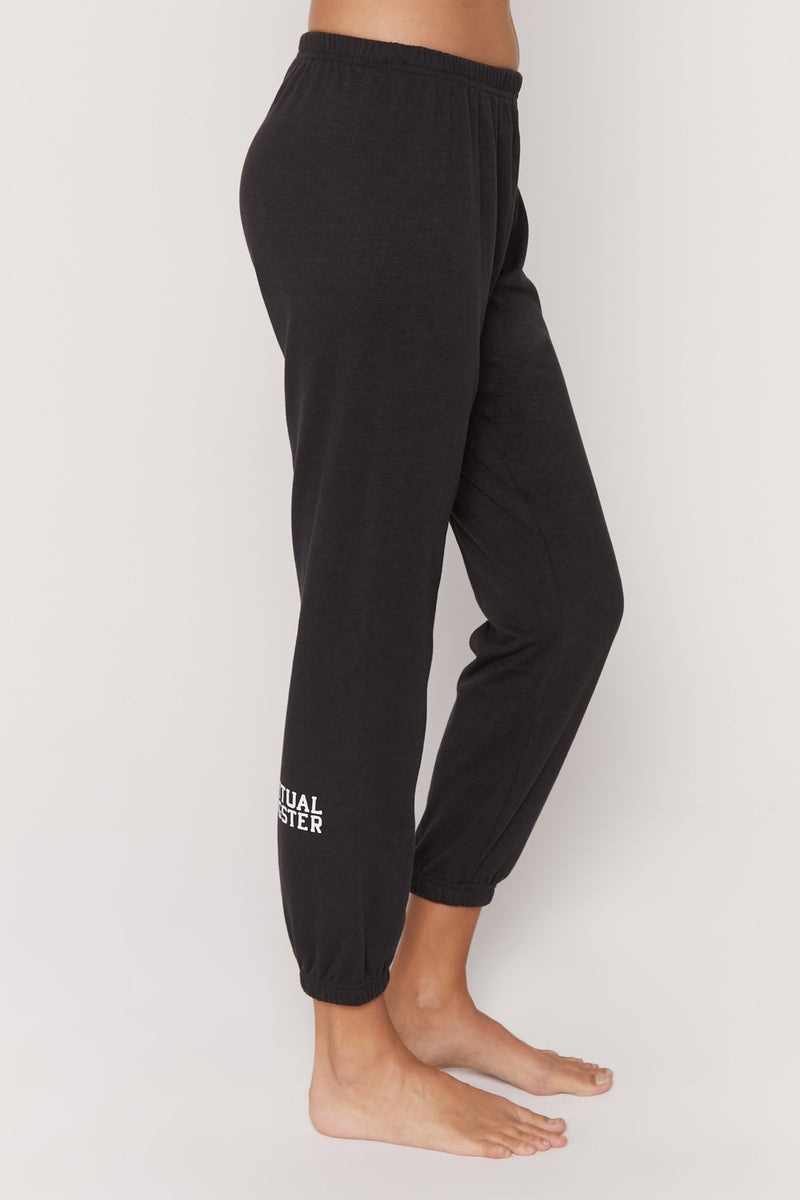 Women's Spiritual Gangster Varsity Perfect Sweatpant Sweatpants & Joggers Vintage Black | CP0935817