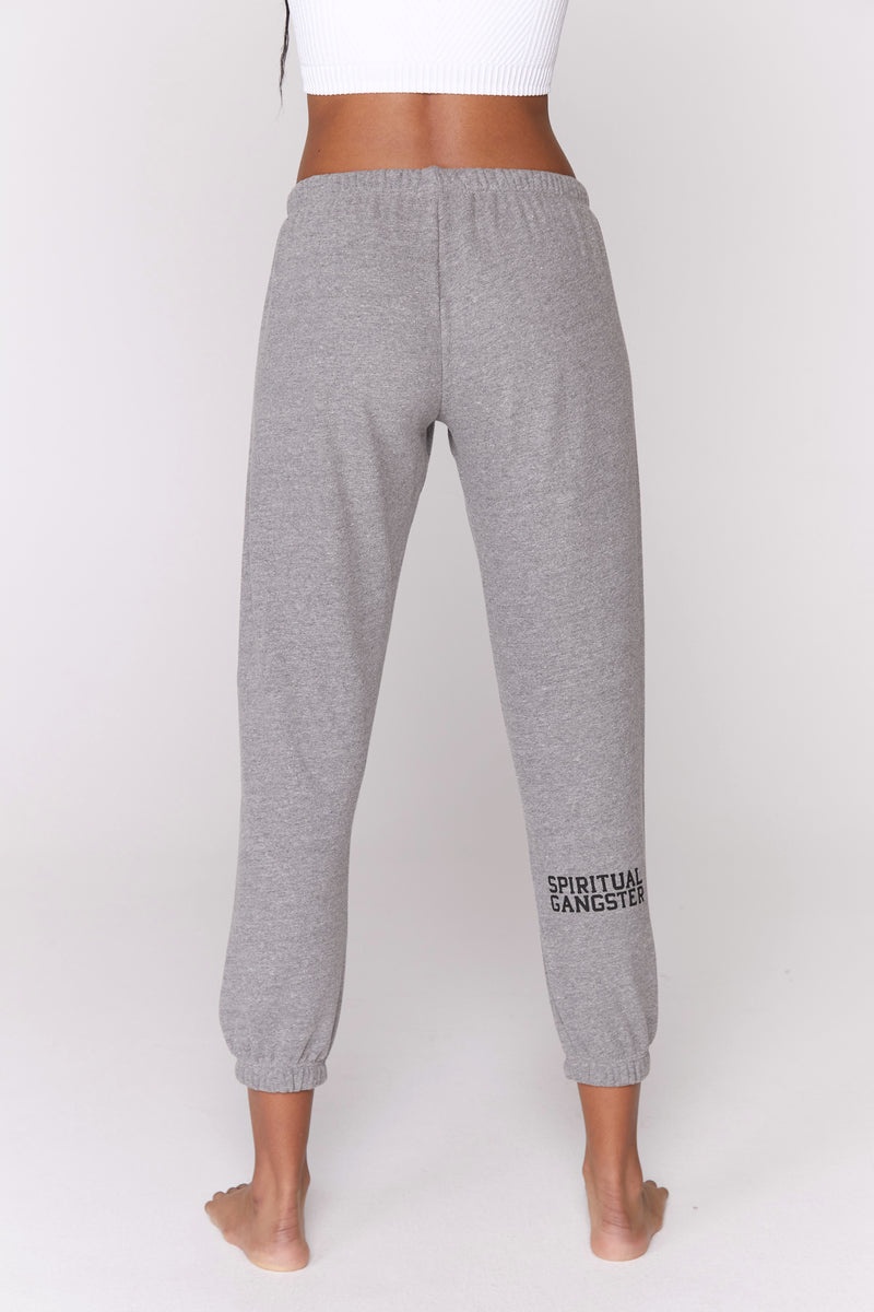 Women's Spiritual Gangster Varsity Perfect Sweatpant Sweatpants & Joggers Hthr Grey | MY1697853