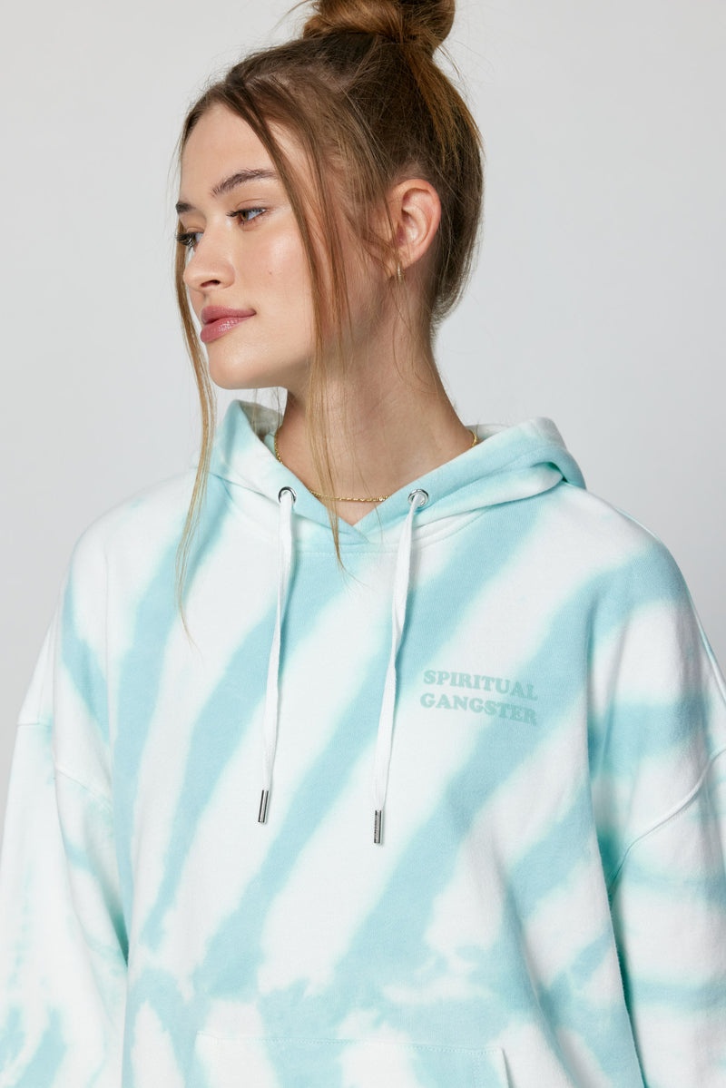 Women's Spiritual Gangster Spread Kindness Phoebe Oversized Hoodie Hoodies & Jackets Arrow Tie Dye | PL3148692