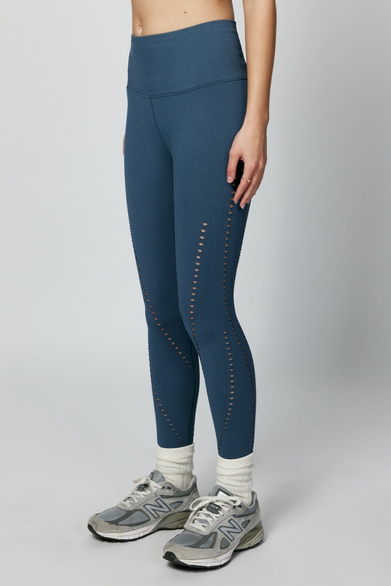 Women's Spiritual Gangster Thea 7/8 Seamless Legging Leggings Deep Sea Blue | EU6029387