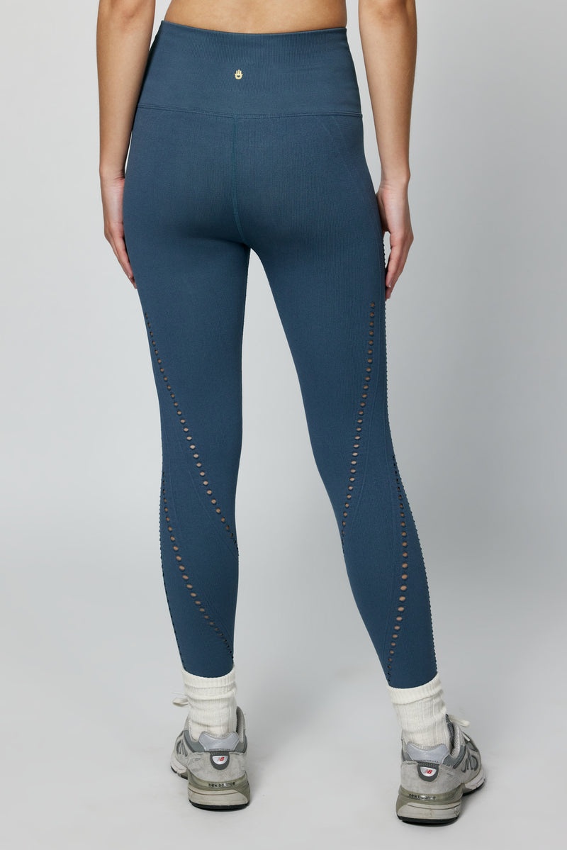 Women's Spiritual Gangster Thea 7/8 Seamless Legging Leggings Deep Sea Blue | EU6029387