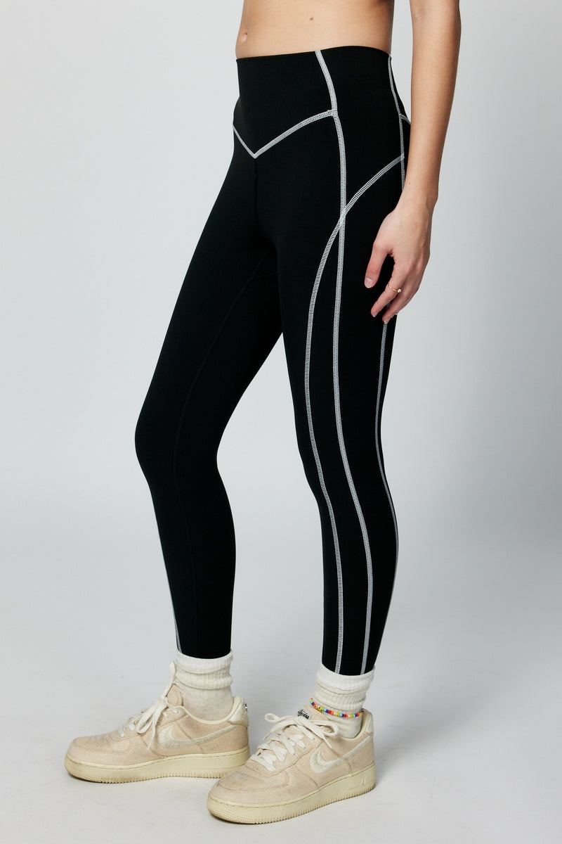 Women's Spiritual Gangster Vera Dream Tech Eco Jersey Leggings Bottoms Black | YL6739150